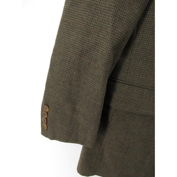 VINTAGE Evan Picone Sport Coat 42 Herringbone Blazer Wool Jacket * - Picture 3 of 16
